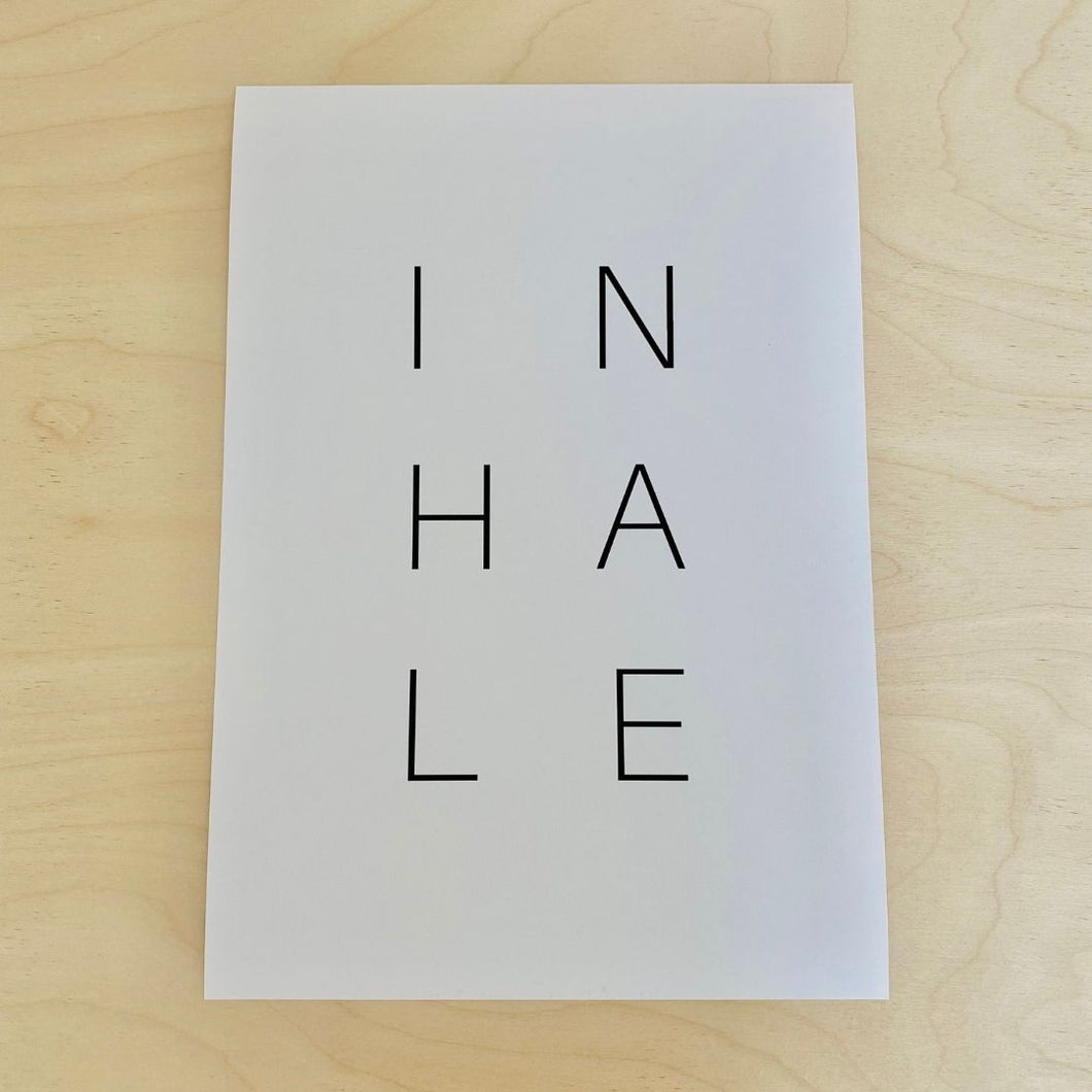 Inhale in A4 - SALE