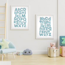 Load image into Gallery viewer, Alphabet Blush Blue - Uppercase
