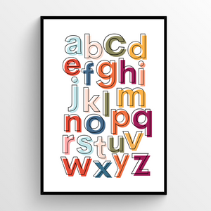 Alphabet coloured  -Lowercase